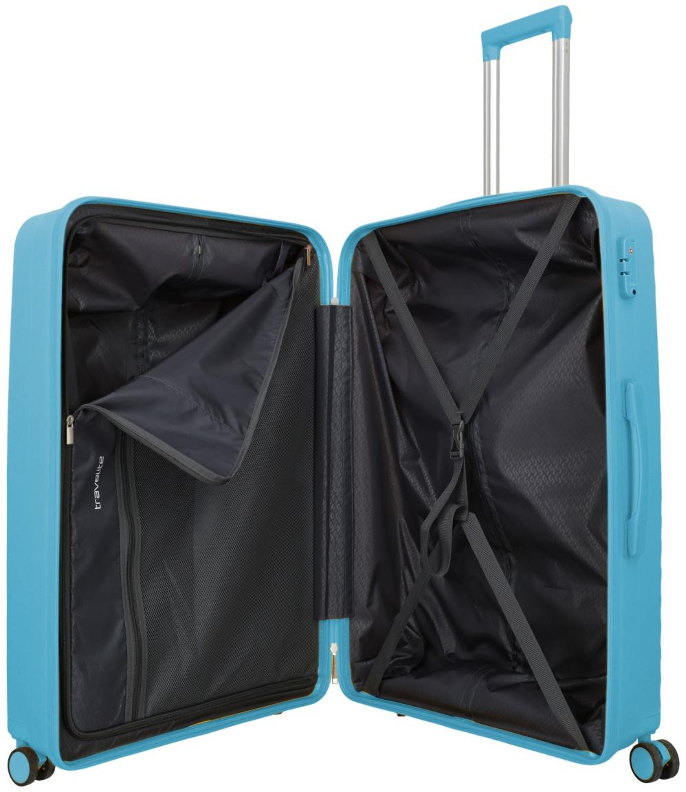Travelite Pacific Trolley L Koffer Hartschale Light Blue - Blau