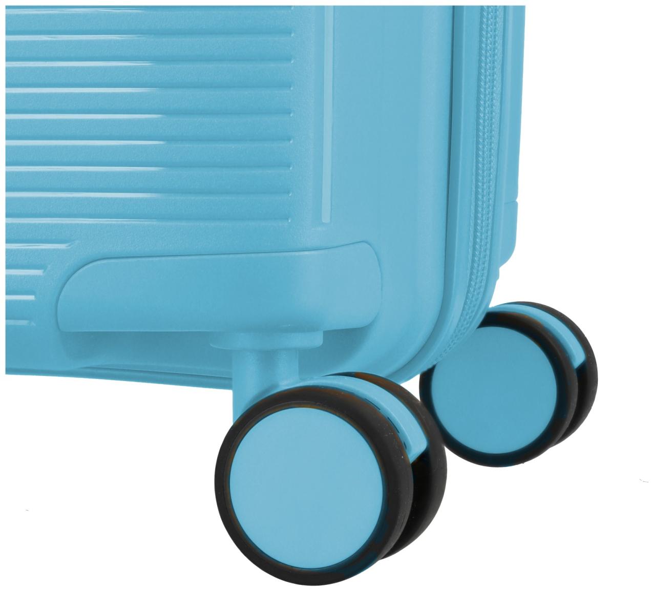 Travelite Pacific Trolley L Koffer Hartschale Light Blue - Blau