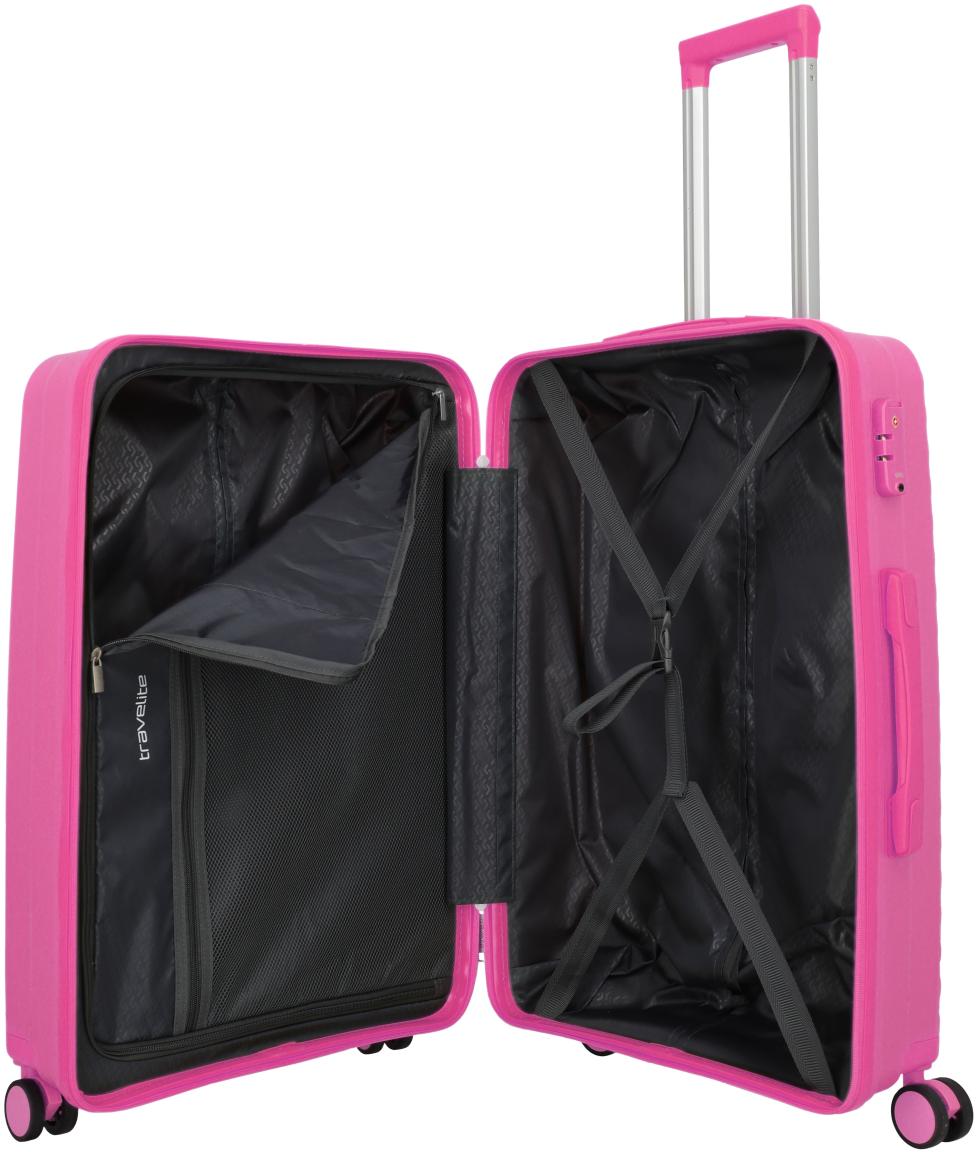 Travelite Pacific Trolley L/M/S Kofferset Hartschale Pink