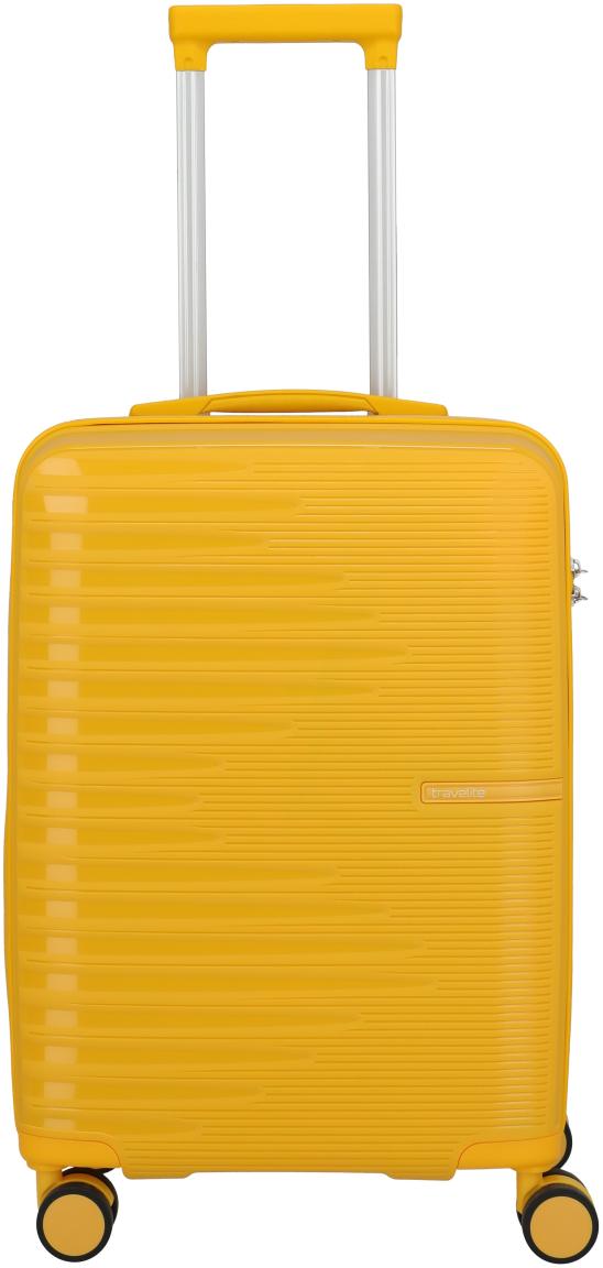 Travelite Pacific Trolley S Handgepäckkoffer Hartschale Gelb