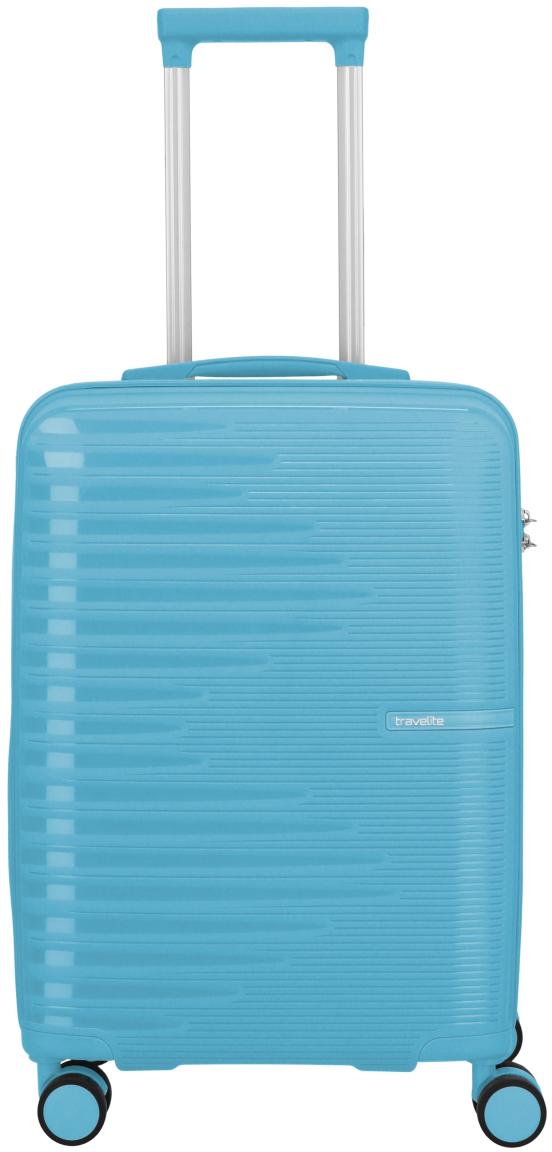 Travelite Pacific Trolley S Handgepäckkoffer Hartschale Light Blue - Blau