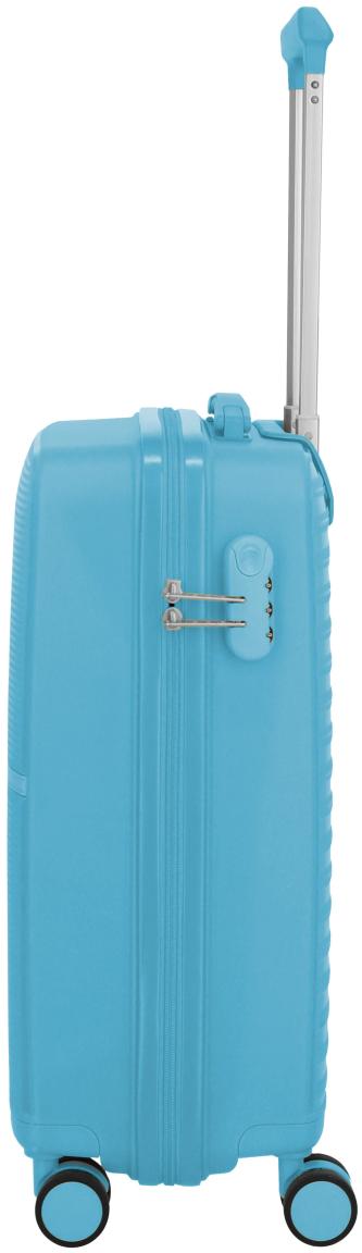 Travelite Pacific Trolley S Handgepäckkoffer Hartschale Light Blue - Blau