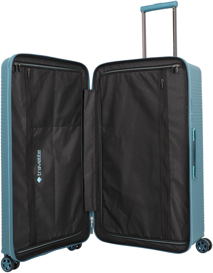 Travelite Roomer 4w Trunk L 78cm Aqua petrolfarbener Rollenkoffer