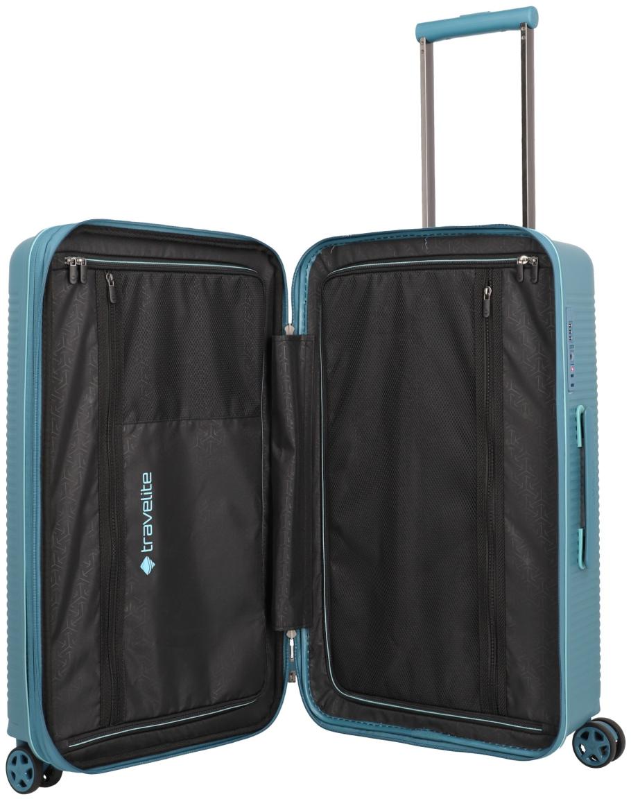 Travelite Roomer Trunk L/M Kofferset Hartschale Aqua - Türkis
