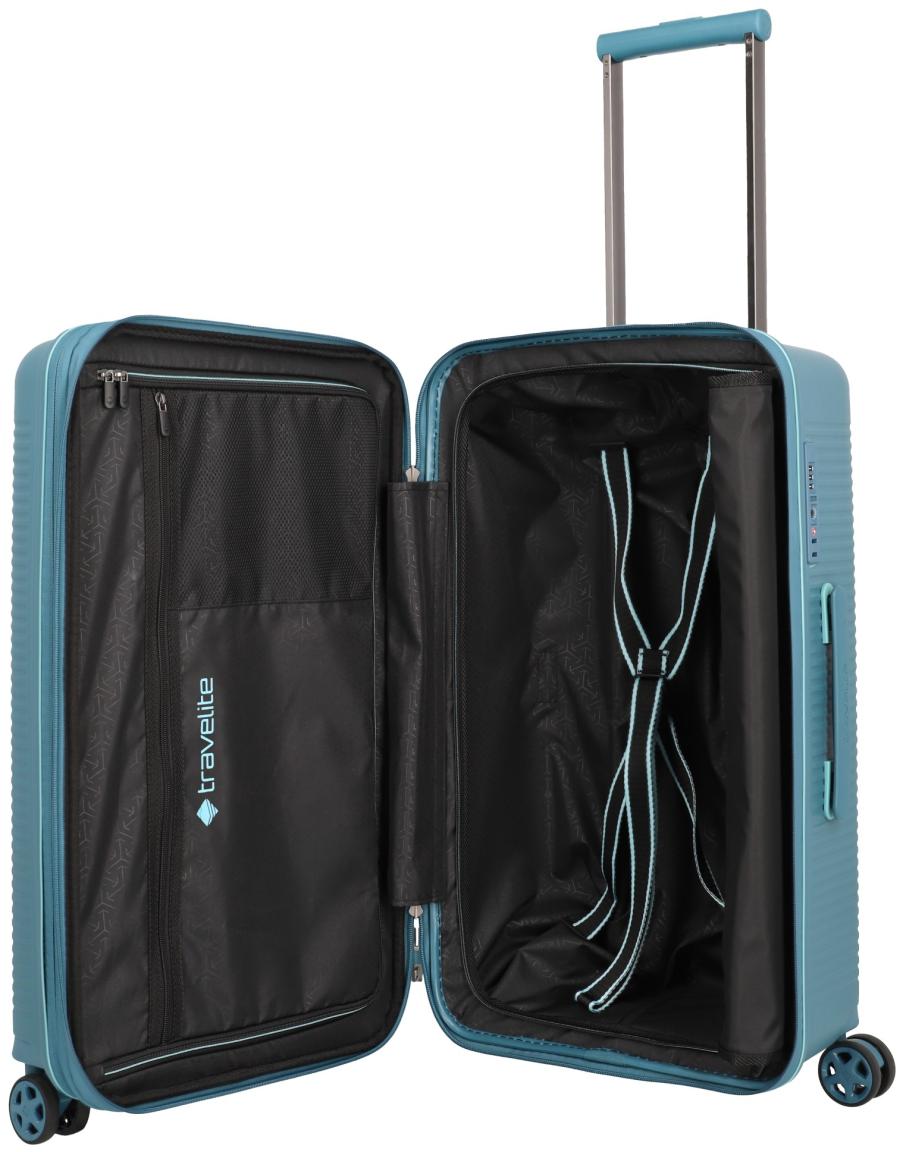 Travelite Roomer Trunk L/M Kofferset Hartschale Aqua - Türkis