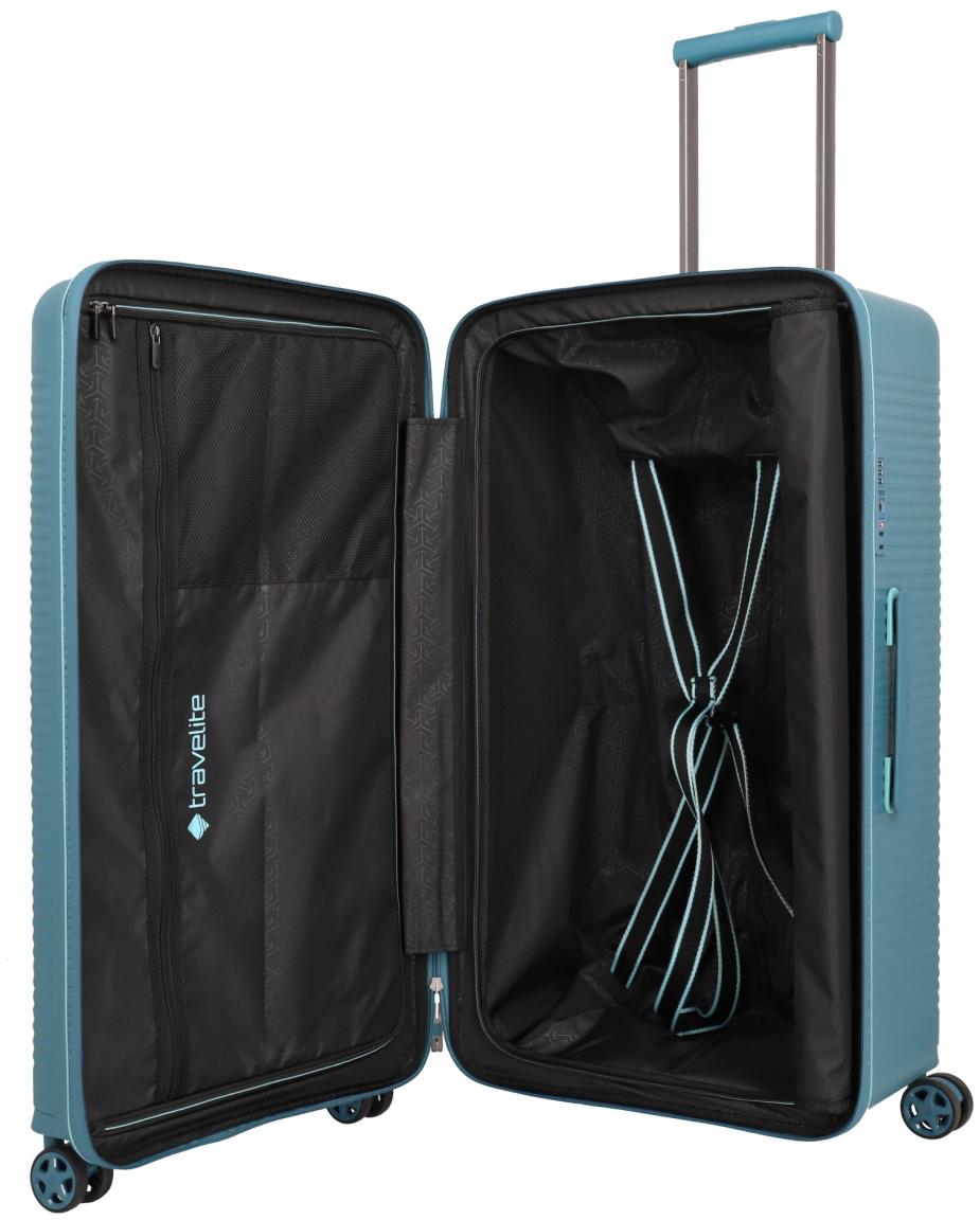 Travelite Roomer Trunk L/M Kofferset Hartschale Aqua - Türkis
