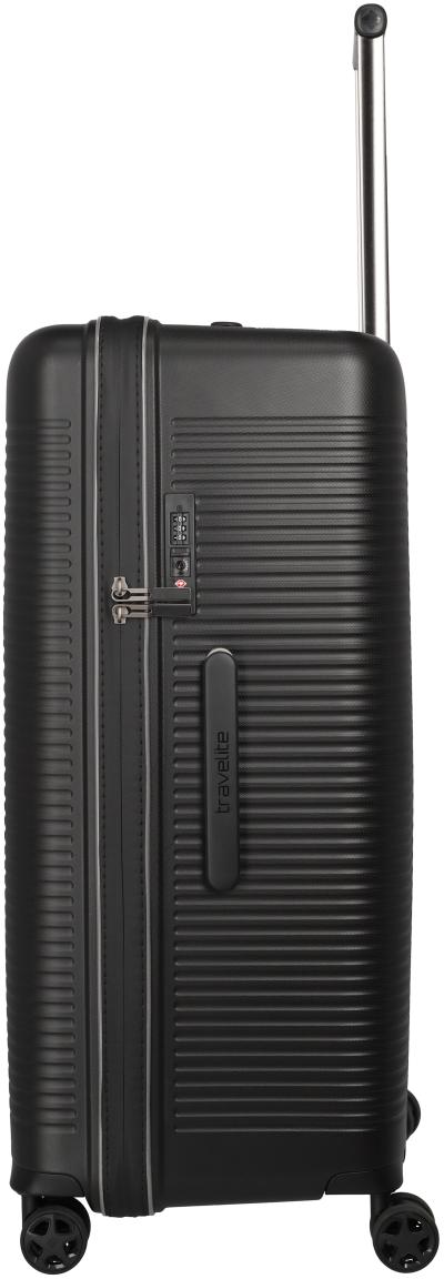 Travelite Roomer Trunk L/M Kofferset Hartschale Schwarz