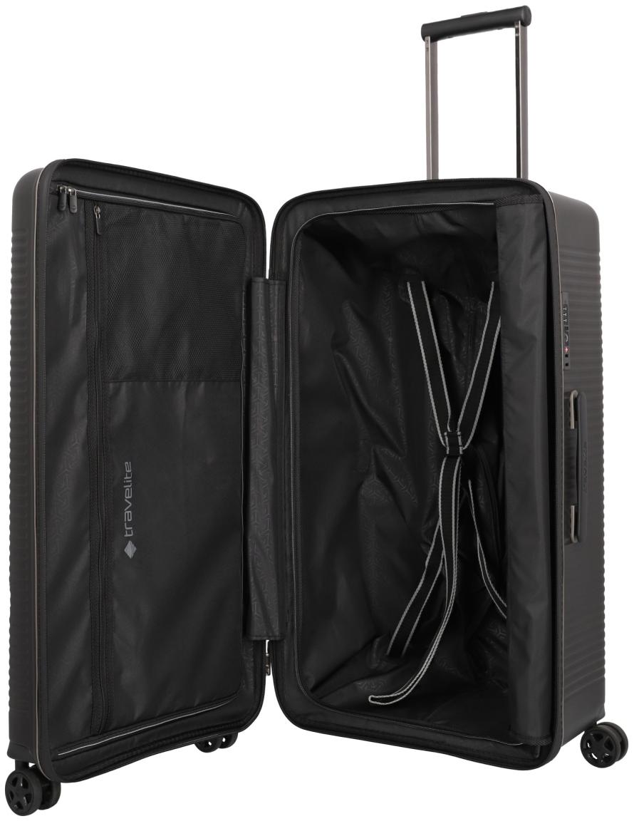 Travelite Roomer Trunk L/M Kofferset Hartschale Schwarz