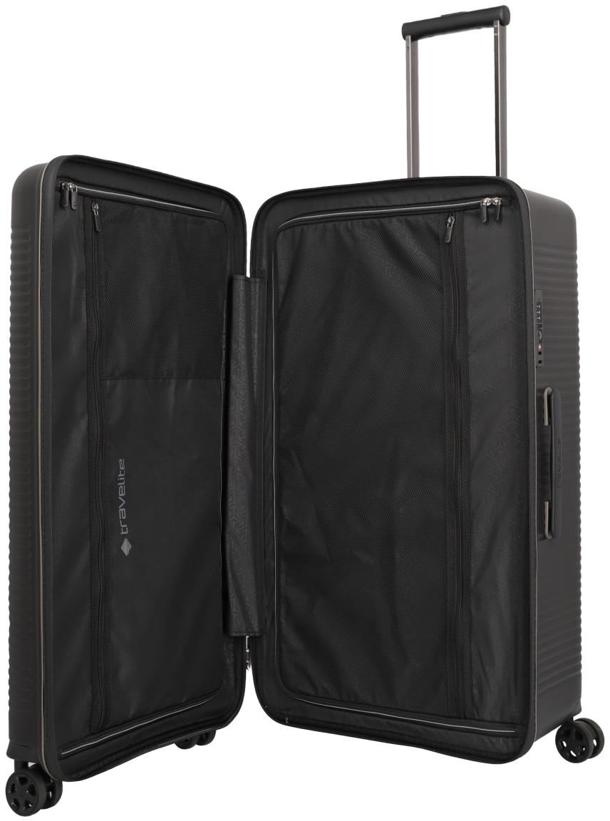 Travelite Roomer Trunk L/M Kofferset Hartschale Schwarz