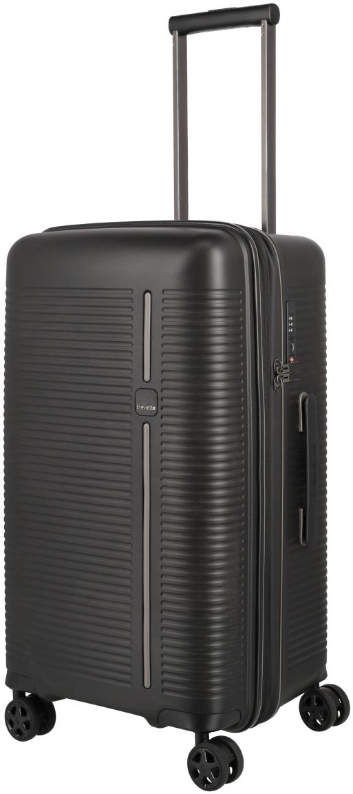 Travelite Roomer Trunk L/M Kofferset Hartschale Schwarz