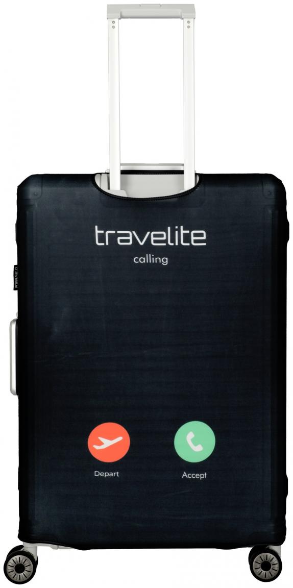 Travelite Schutzhülle Koffer L schwarz Smartphonedesign