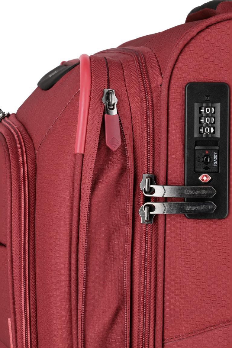 Travelite Skaii M 67cm erweiterbar Panoramablau Reisetrolley
