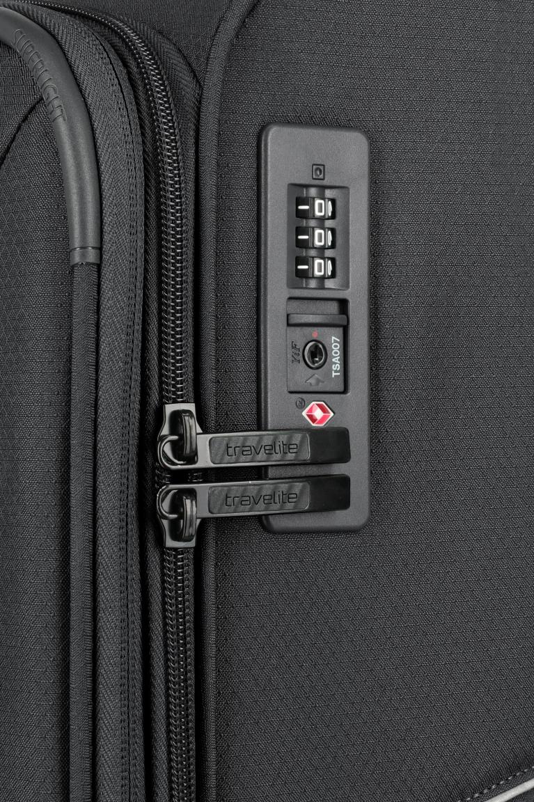 Travelite Skaii Rollenkoffer L Dehnfalte Anthracite - Grau