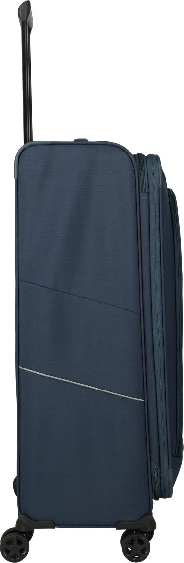 Travelite Skaii Rollenkoffer L Dehnfalte Navy - Blau