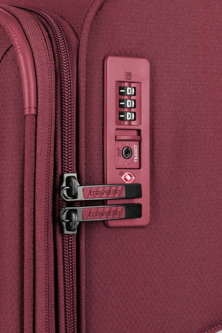 Travelite Skaii Rollenkoffer L Dehnfalte Rot