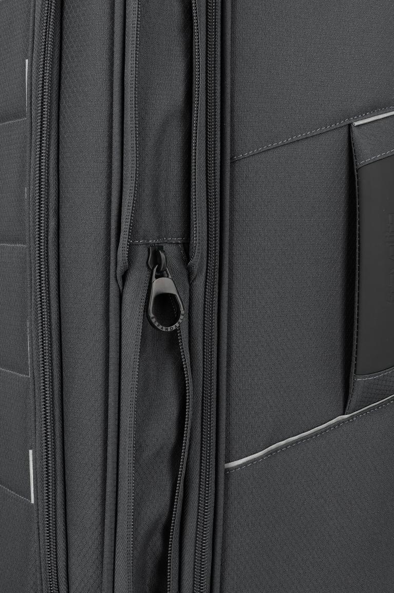 Travelite Skaii Rollenkoffer M Dehnfalte Anthracite - Grau