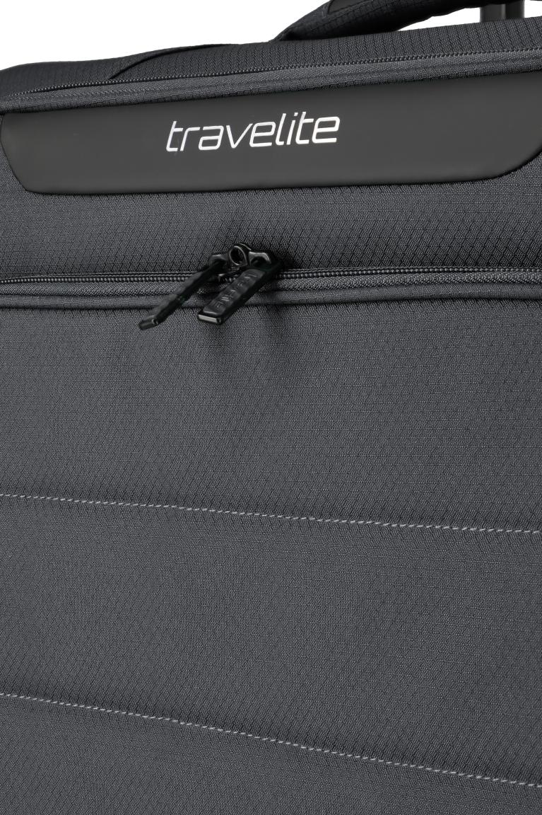 Travelite Skaii Rollenkoffer M Dehnfalte Anthracite - Grau