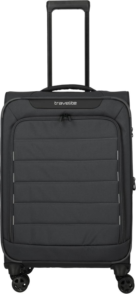 Travelite Skaii Rollenkoffer M Dehnfalte Anthracite - Grau