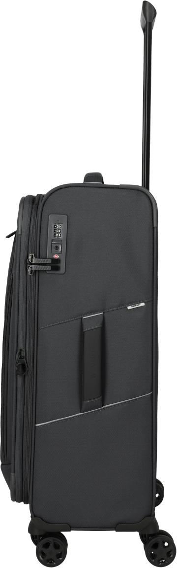 Travelite Skaii Rollenkoffer M Dehnfalte Anthracite - Grau