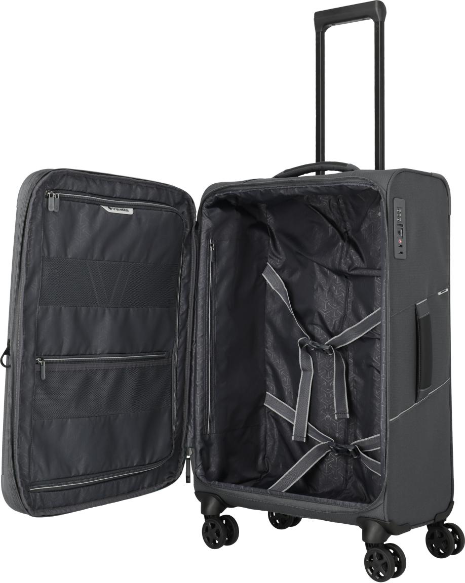 Travelite Skaii Rollenkoffer M Dehnfalte Anthracite - Grau