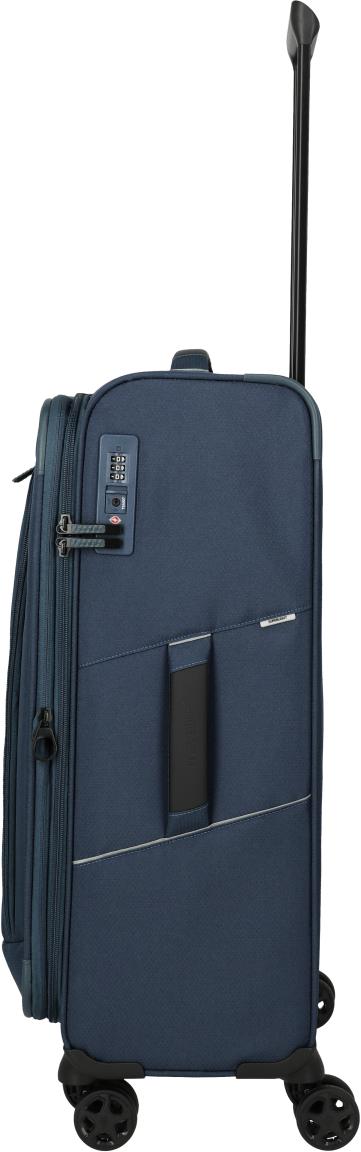 Travelite Skaii Rollenkoffer M Dehnfalte Navy - Blau