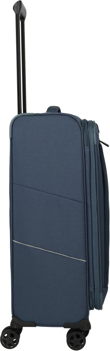 Travelite Skaii Rollenkoffer M Dehnfalte Navy - Blau