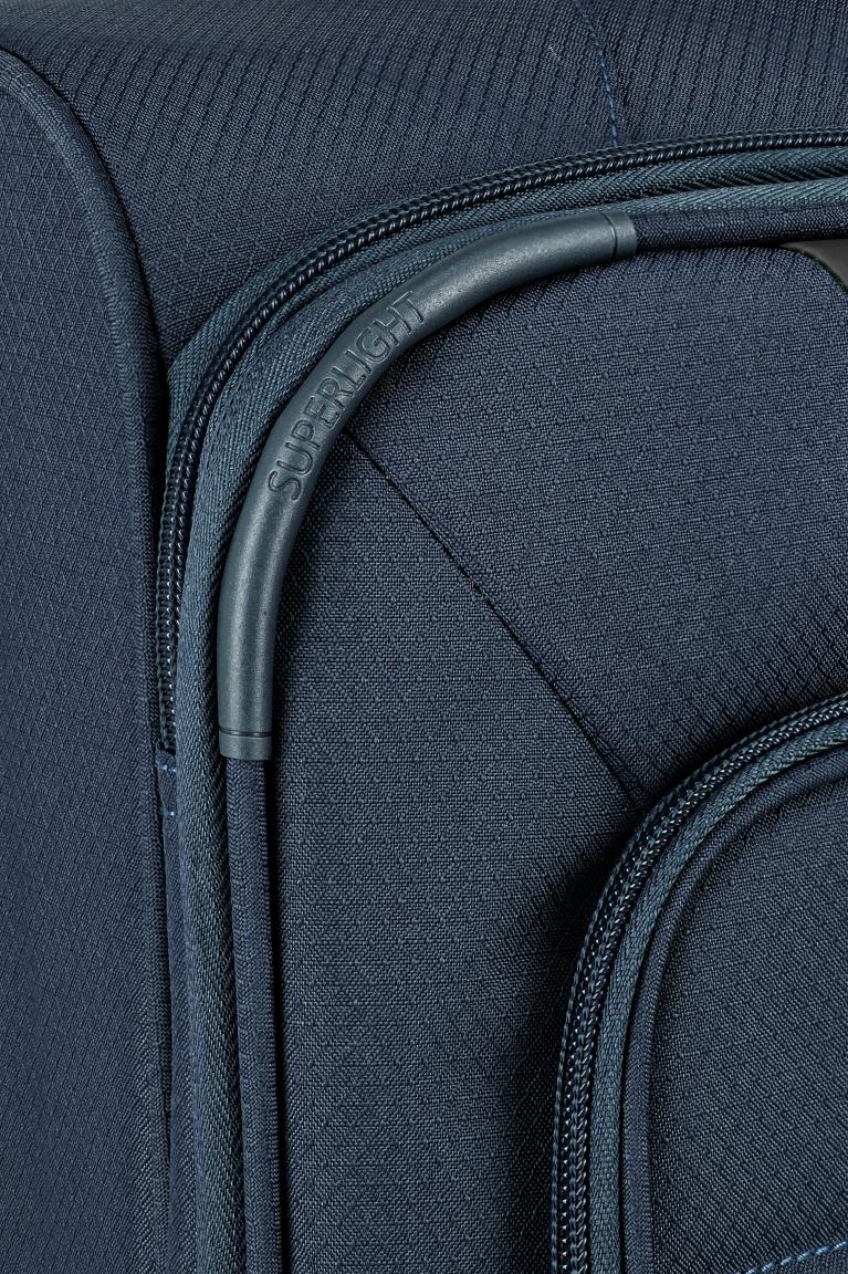 Travelite Skaii Rollenkoffer M Dehnfalte Navy - Blau
