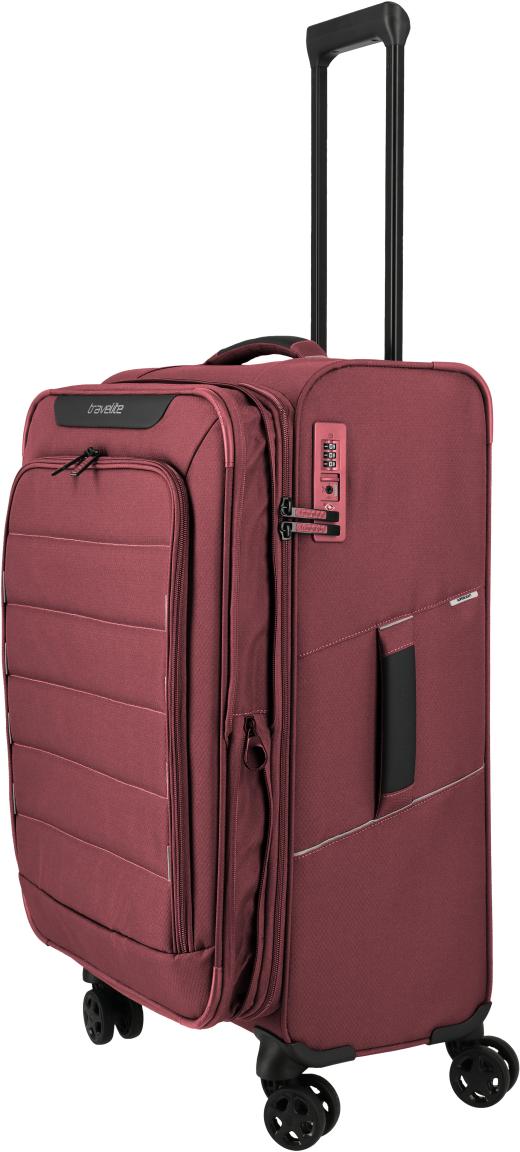Travelite Skaii Rollenkoffer M Dehnfalte Rot