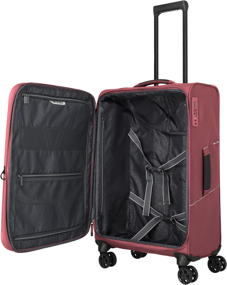 Travelite Skaii Rollenkoffer M Dehnfalte Rot