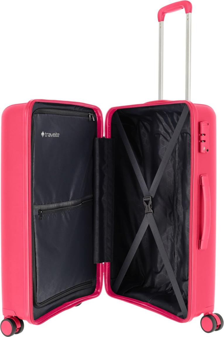 Travelite Vaka Cyclam pink Rollenkofferset 3teilig L/M/S