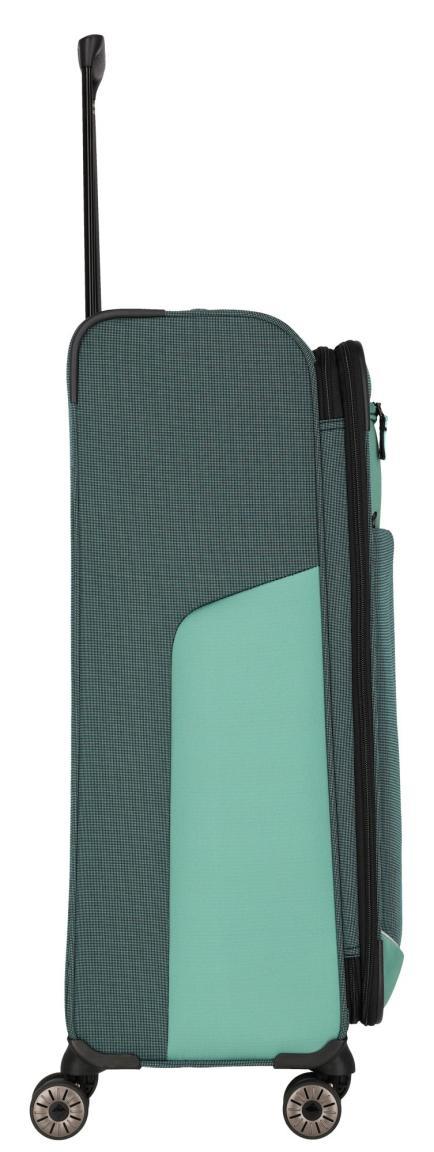 Travelite Viia L 77cm Eukalyptus grün Reisekoffer mit Dehnfalte
