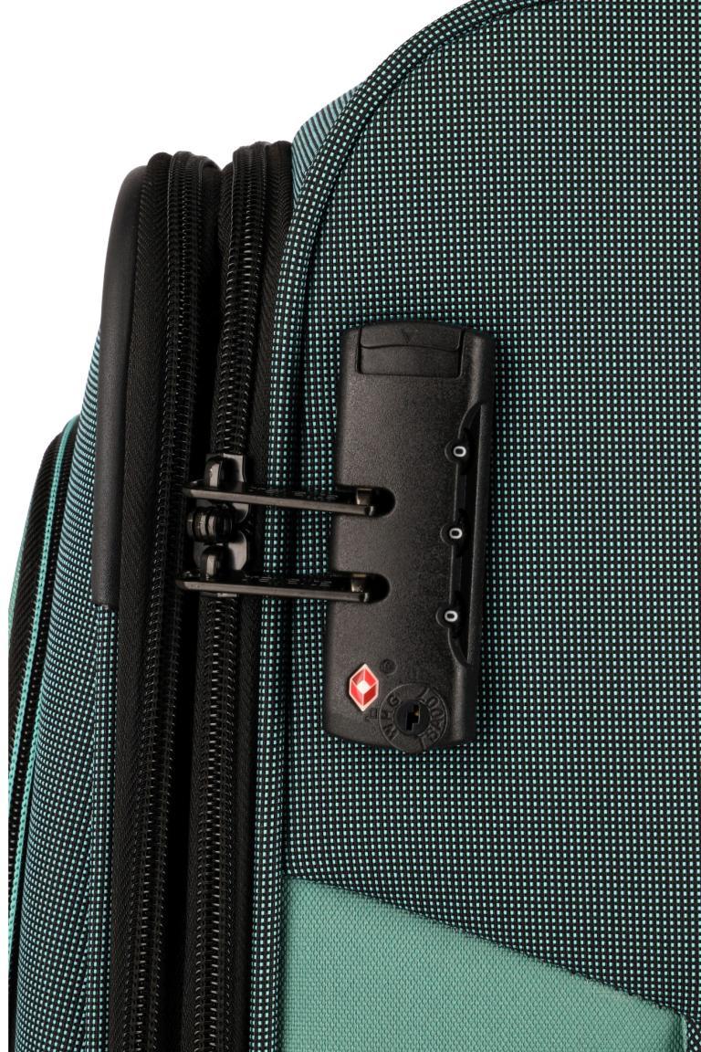 Travelite Viia L 77cm Eukalyptus grün Reisekoffer mit Dehnfalte