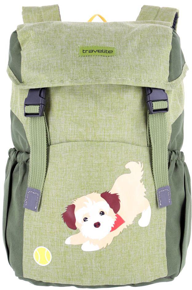 Travelite Youngster Kinderrucksack grün Hund