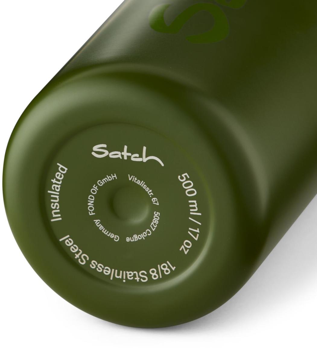 Trinkflasche Stahl Satch Graffiti Edition schwarz rot Black Graffiti
