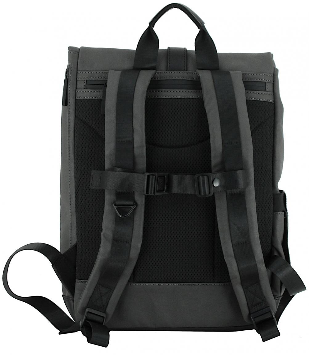 Überschlagrucksack dunkelbraun Retrolook H2ND City Lights Mailand Nordic Copper
