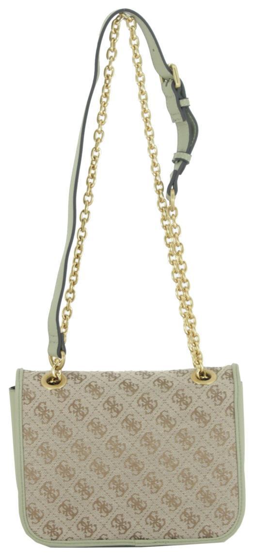 Überschlagtasche Aileen Guess Grün 4G Logo Alloverprint