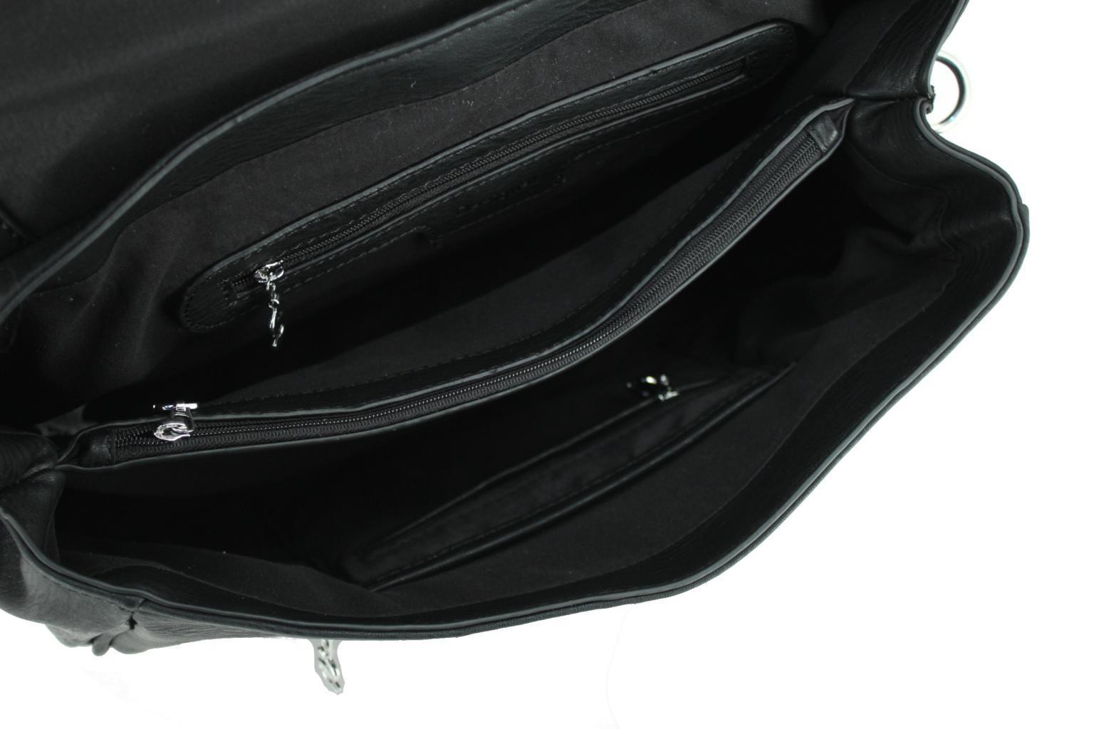 Überschlagtasche Desigual Tivoli Dixie schwarz Nieten Glitzer