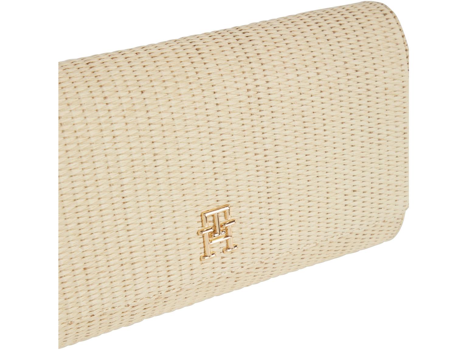 Überschlagtasche Sommer Tommy Hilfiger Kettenriemen Bastoptik