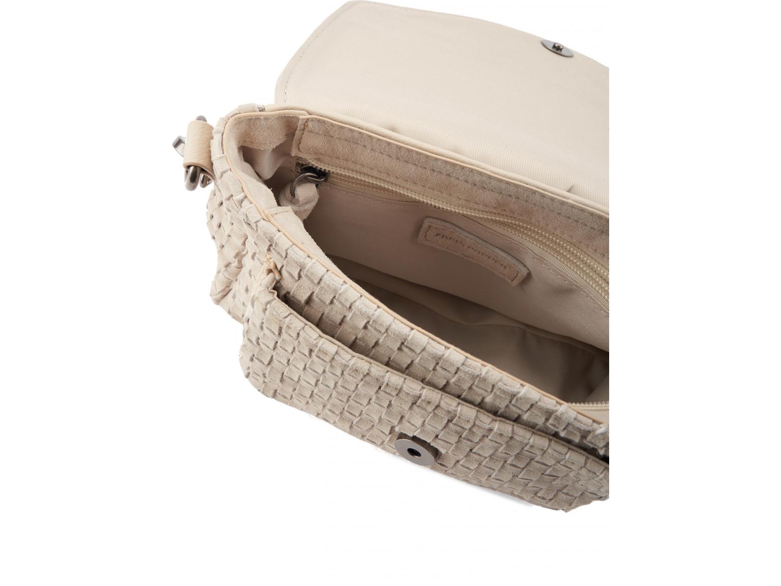 Überschlagtasche hellbeige FREDsBRUDER Natural Flow Oat Milk Flechtoptik