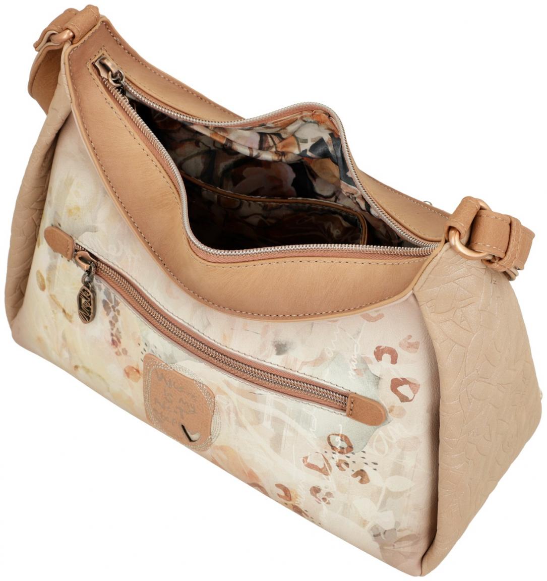 Umhängetasche Anekke Memories Glitzer beige