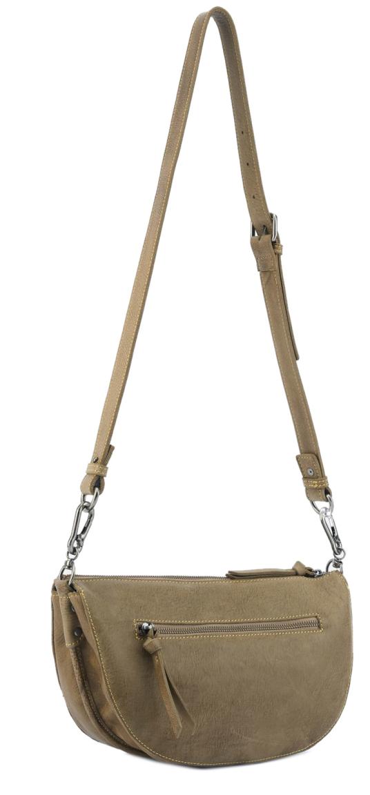 Umhängetasche Leder FredsBruder My forever Friend Curve Bag Muddy Khaki