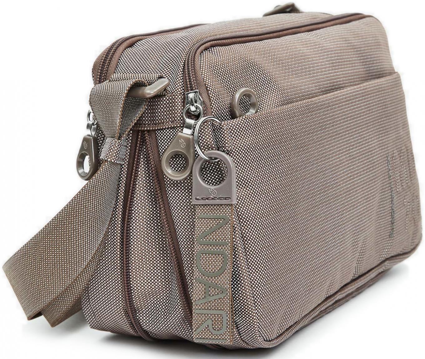 Umhängetasche Mandarina Duck MD20 Taupe zweigeteilt
