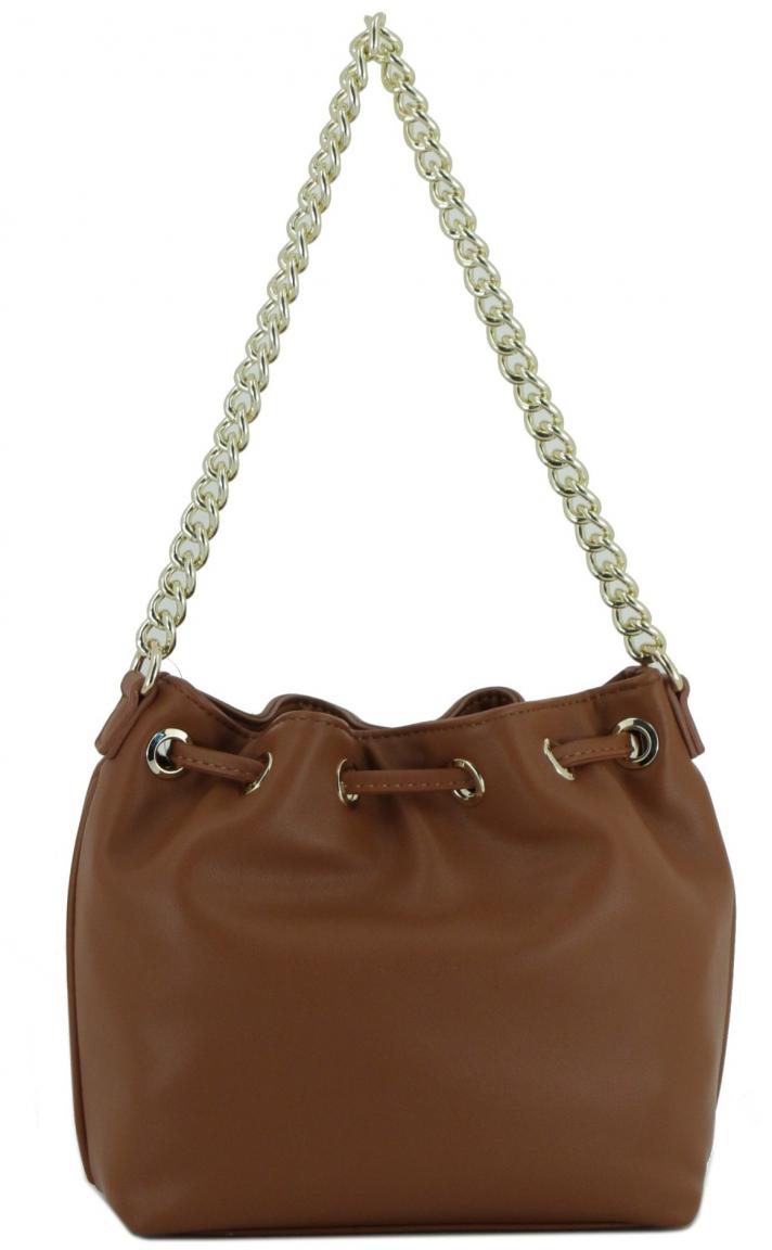 Umhängetasche cognacbraun Valentino Oxford Cuoio mit Kettenhenkel