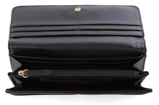 Valentino Brieftasche schwarz Überschlag Coney Nero
