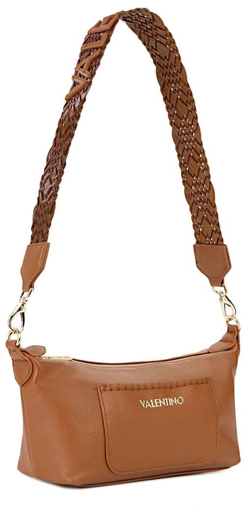 Valentino Damentasche Aleksandra Primavera Cuoio Cognac Flechtgurt
