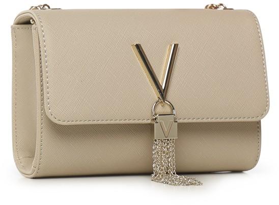 Valentino Divina SA Ecru Abendtasche hellbeige Überschlag