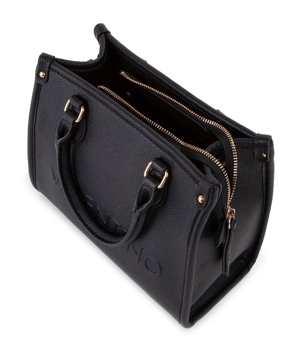 Valentino Kurzgrifftasche Mini Rised RE Nero Lederoptik