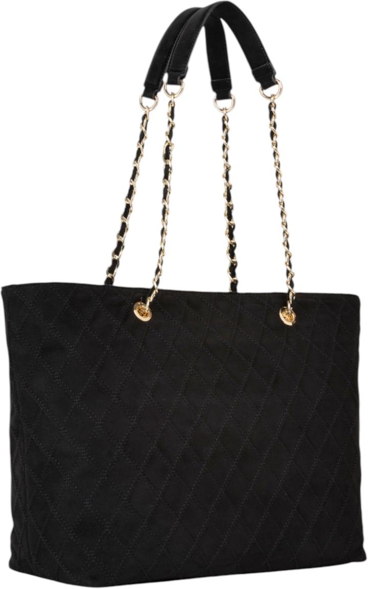 Valentino Makena Shopper Velours Schwarz
