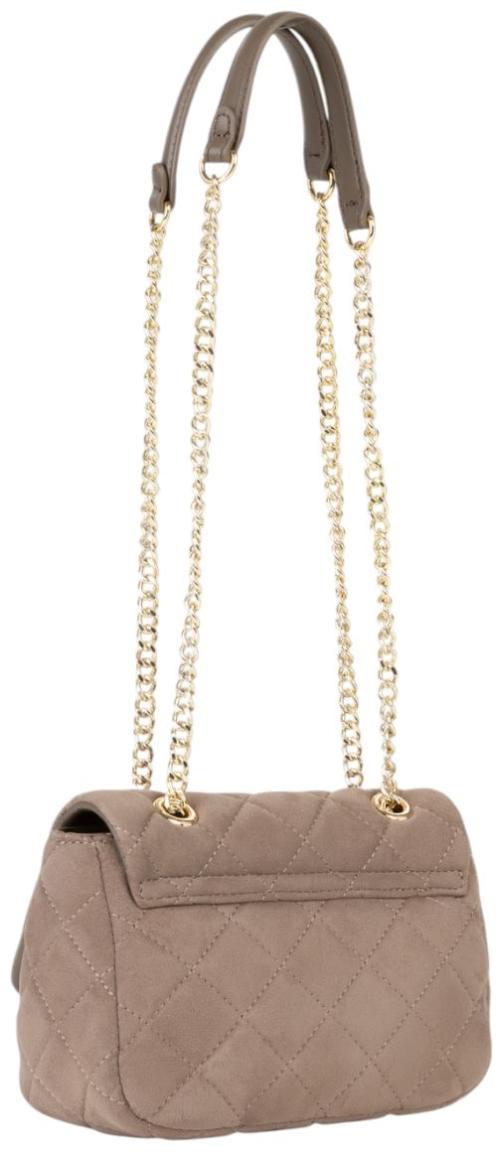 Valentino Ocarina Suede Abendtasche Velours Taupe