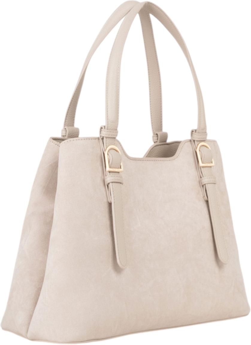 Valentino Winnie Winter Henkeltasche Velours Ecru - Beige